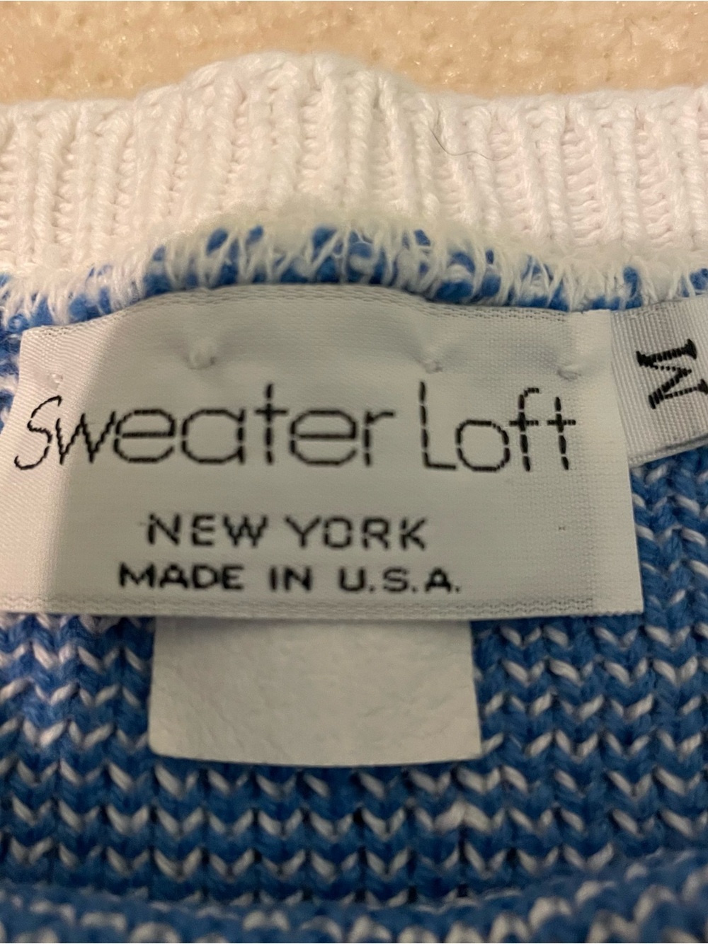 Vintage 1980s sweater Loft Country Goose Landscape Puff sleeve sweater medium - Picture 7 of 8
